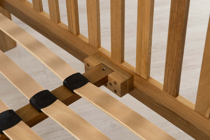 Boston Solid Natural Oak Bed Frame - 4ft Small Double - The Oak Bed Store