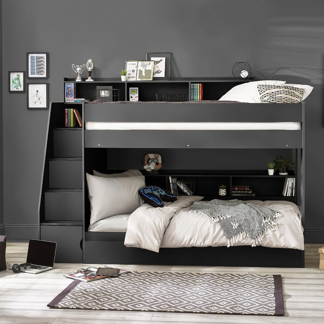 Camelot Staircase Bunk Bed - The Oak Bed Store