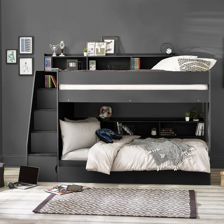 Camelot Staircase Bunk Bed - The Oak Bed Store
