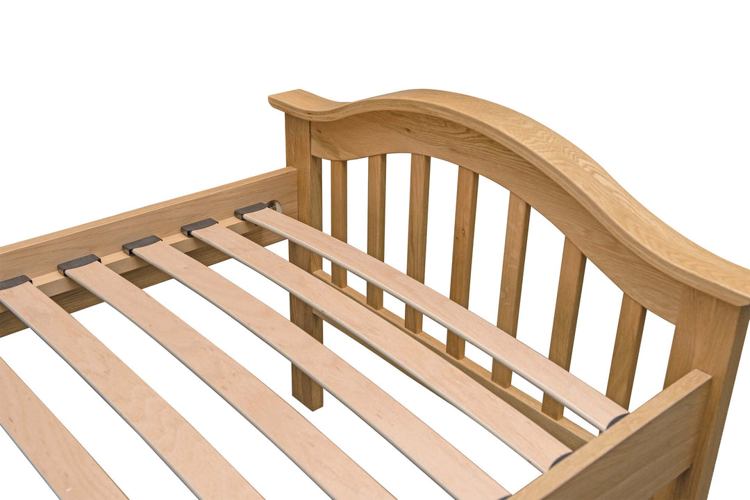 Chelsea Solid Natural Oak Bed - 2ft6 Small Single - B Grade - The Oak Bed Store