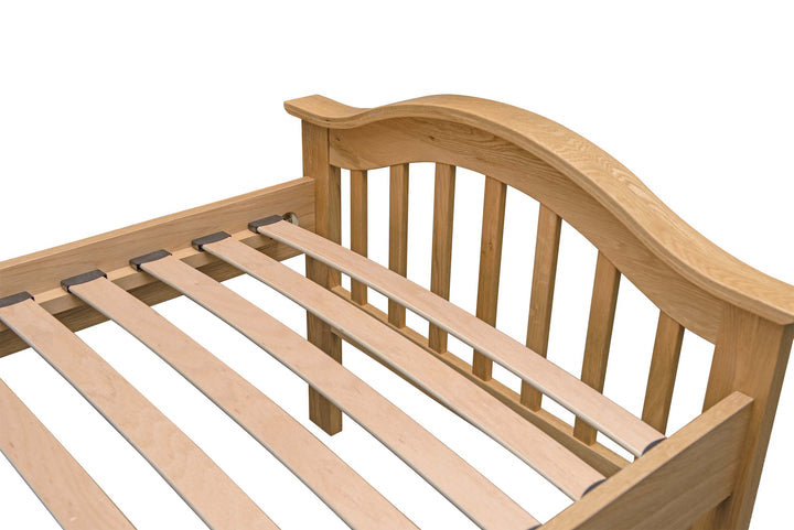 Chelsea Solid Natural Oak Bed - 2ft6 Small Single - B Grade - The Oak Bed Store