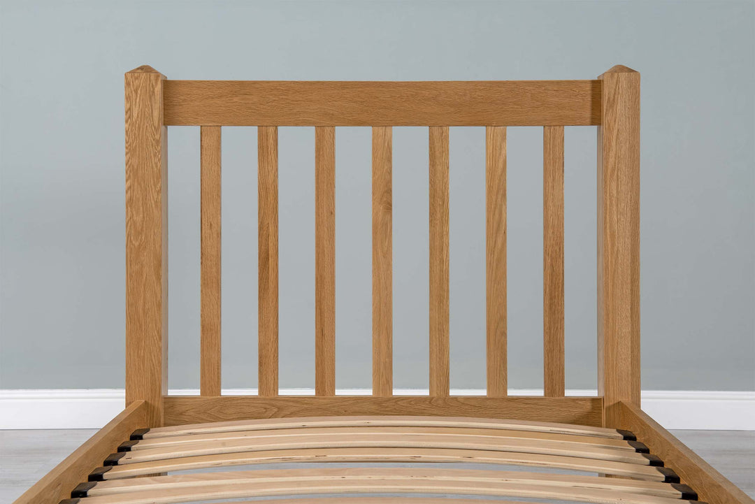 Emporia Solid Natural Oak Bed Frame - 3ft Single - The Oak Bed Store
