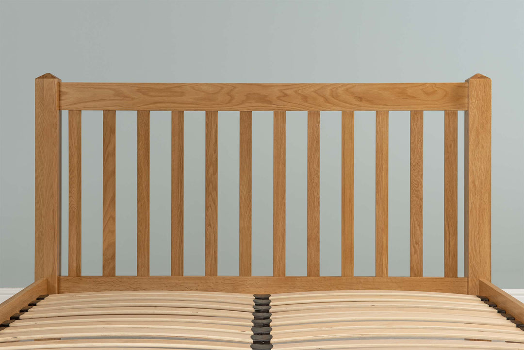 Emporia Solid Natural Oak Bed Frame - 5ft King Size - The Oak Bed Store