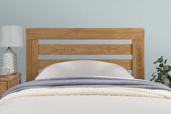 Goodwood Solid Natural Oak Bed Frame - 3ft Single - The Oak Bed Store