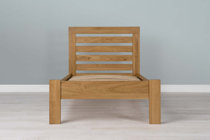 Goodwood Solid Natural Oak Bed Frame - 3ft Single - The Oak Bed Store