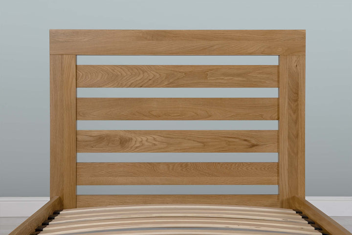 Goodwood Solid Natural Oak Bed Frame - 3ft Single - The Oak Bed Store