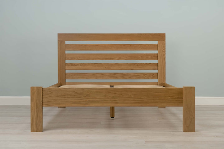 Goodwood Solid Natural Oak Bed Frame - 4ft Small Double - The Oak Bed Store