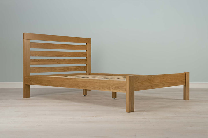 Goodwood Solid Natural Oak Bed Frame - 4ft Small Double - The Oak Bed Store