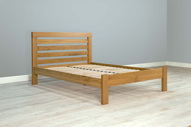 Goodwood Solid Natural Oak Bed Frame - 4ft6 Double - The Oak Bed Store