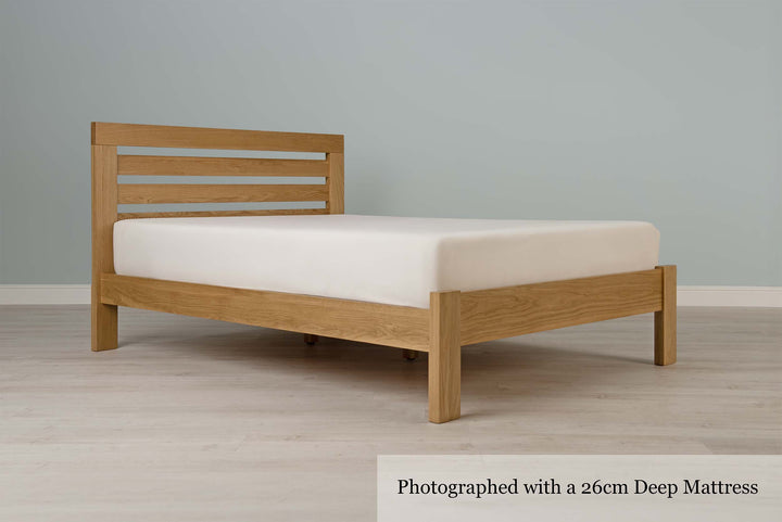 Goodwood Solid Natural Oak Bed Frame - 5ft King Size - The Oak Bed Store
