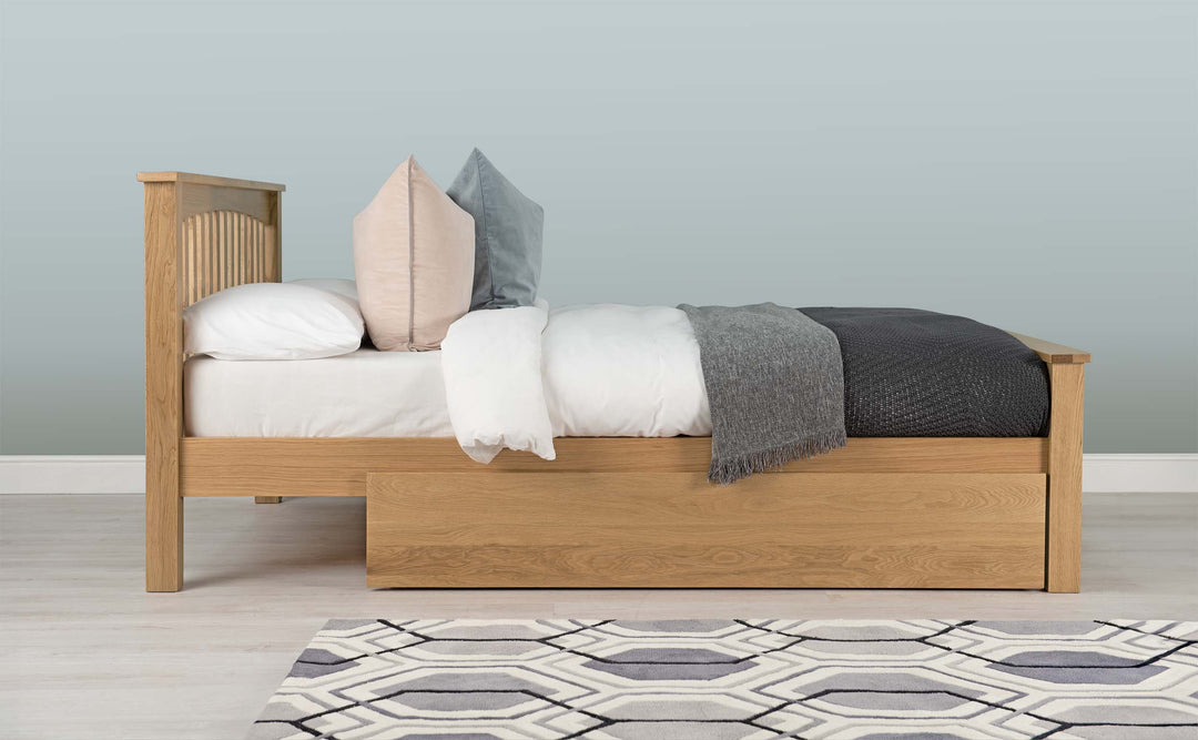 Large Natural Oak Under Bed Drawer - The Oak Bed Store