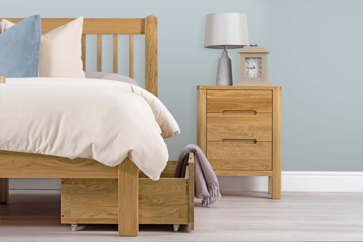 Large Natural Oak Under Bed Drawer - The Oak Bed Store