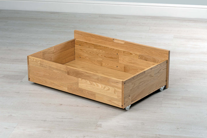 Natural Oak Under Bed Drawer - The Oak Bed Store