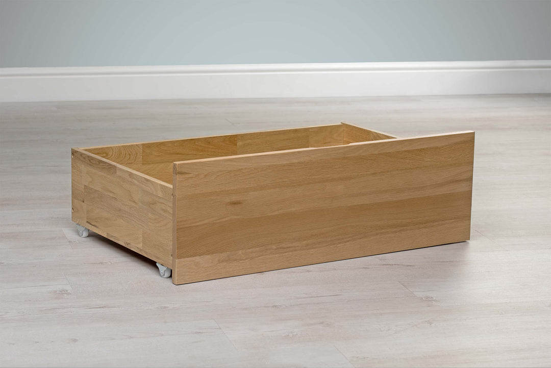 Natural Oak Under Bed Drawer - The Oak Bed Store