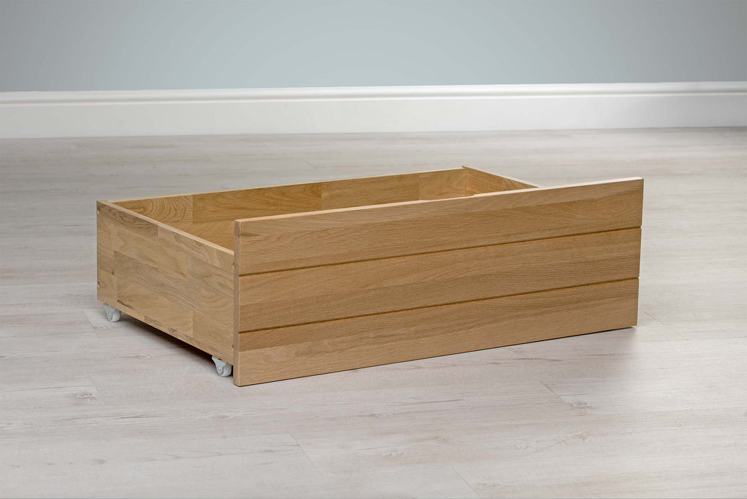 Natural Oak Under Bed Drawer - The Oak Bed Store