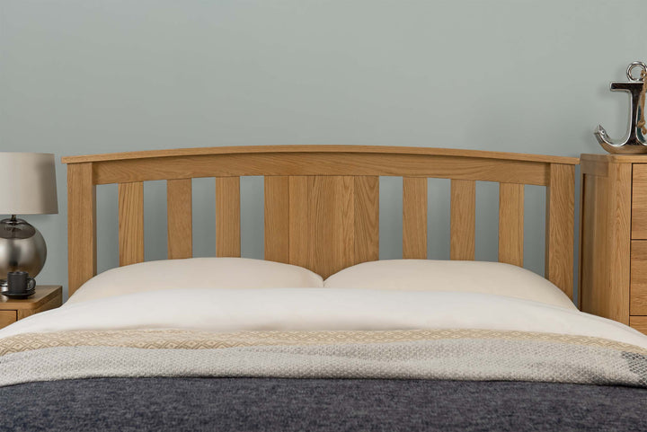 Royal Ascot Solid Natural Oak Bed Frame - 4ft Small Double - The Oak Bed Store