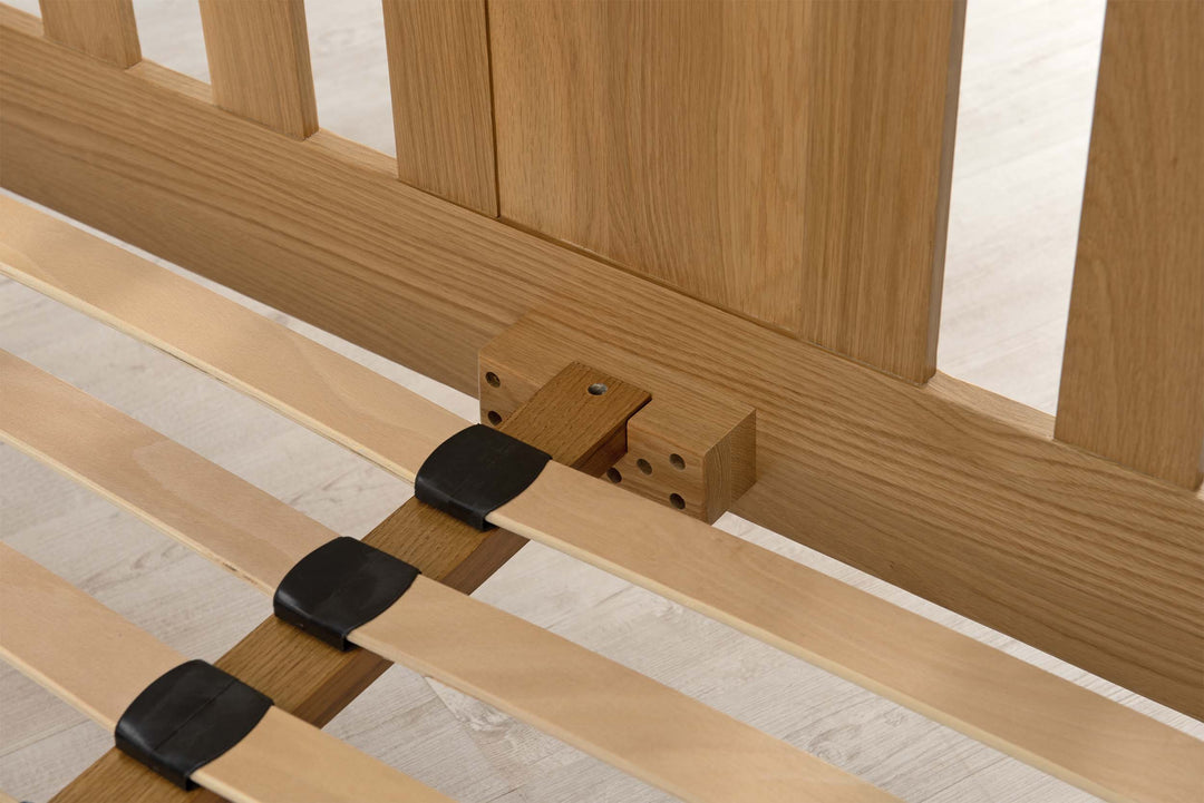 Royal Ascot Solid Natural Oak Bed Frame - 4ft Small Double - The Oak Bed Store