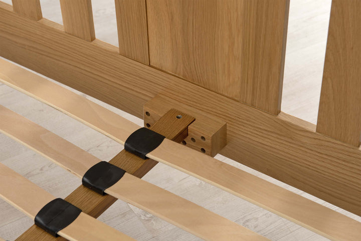 Royal Ascot Solid Natural Oak Bed Frame - 4ft Small Double - The Oak Bed Store