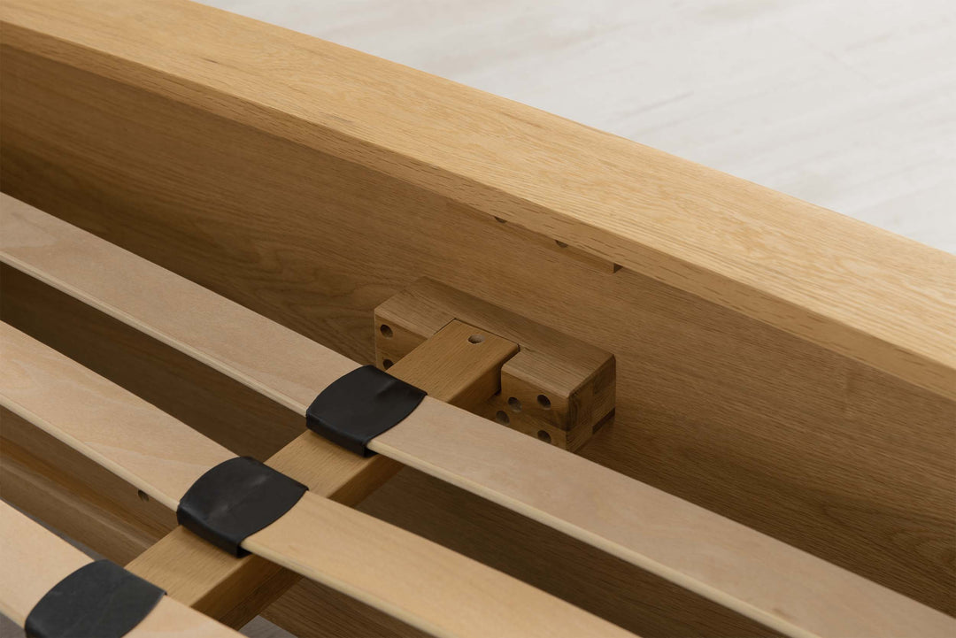 Royal Ascot Solid Natural Oak Storage Bed Frame - 6ft Super King - The Oak Bed Store