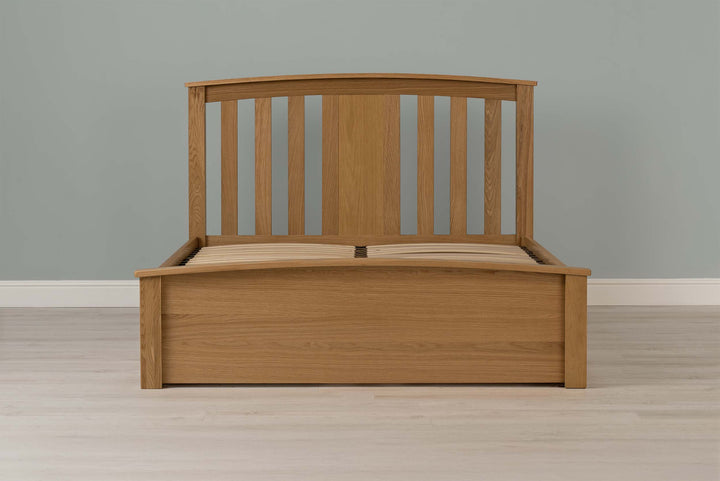 Royal Ascot Solid Natural Oak Storage Bed Frame - 6ft Super King - The Oak Bed Store