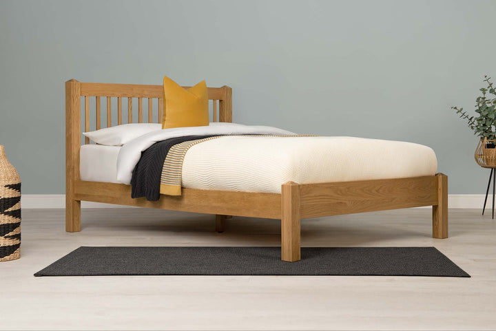 Trafalgar Solid Natural Oak Bed Frame - 4ft Small Double - The Oak Bed Store