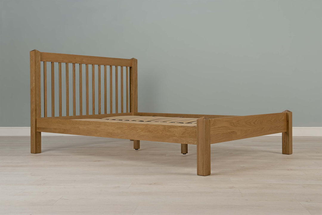 Trafalgar Solid Natural Oak Bed Frame - 4ft Small Double - The Oak Bed Store