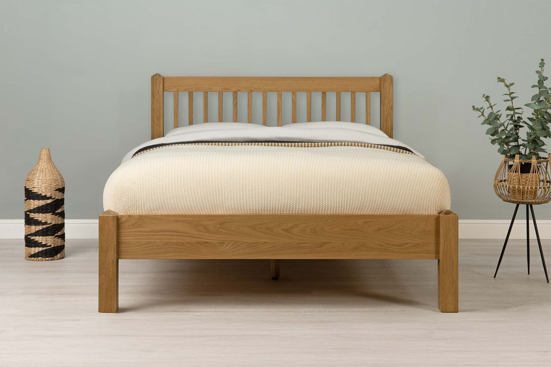 Trafalgar Solid Natural Oak Bed Frame - 4ft Small Double - The Oak Bed Store