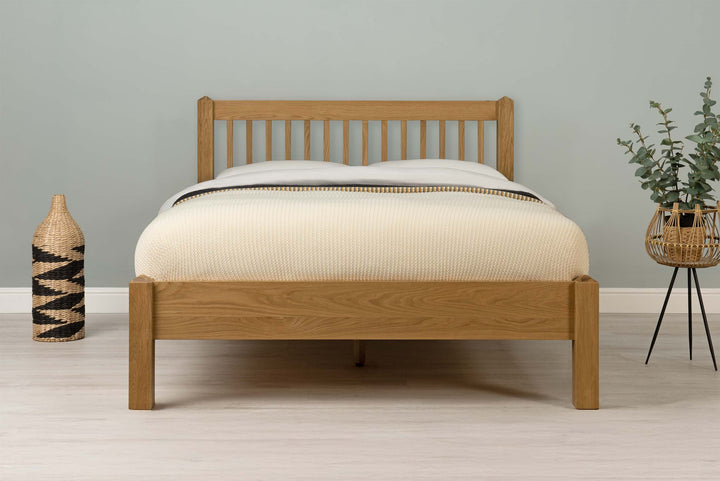 Trafalgar Solid Natural Oak Bed Frame - 4ft Small Double - The Oak Bed Store