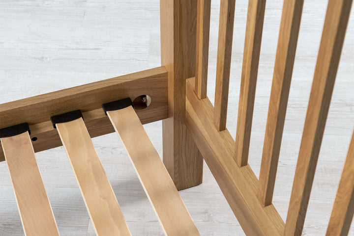 Trafalgar Solid Natural Oak Bed Frame - 4ft Small Double - The Oak Bed Store