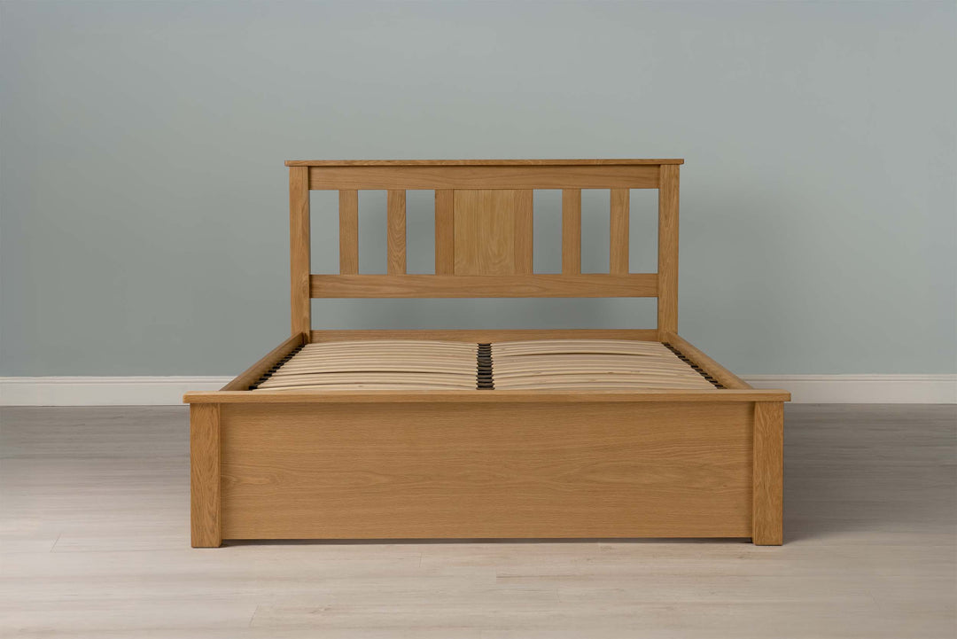 Wimbledon Solid Natural Oak Storage Bed Frame - 5ft King Size - The Oak Bed Store