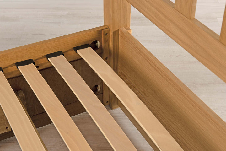 Wimbledon Solid Natural Oak Storage Bed Frame - 5ft King Size - The Oak Bed Store