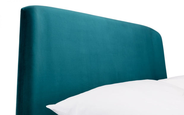 Friya Velvet Fabric Bed Frame - 5ft King Size - The Oak Bed Store