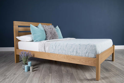 Goodwood Solid Natural Oak Bed Frame - 4ft Small Double - The Oak Bed Store