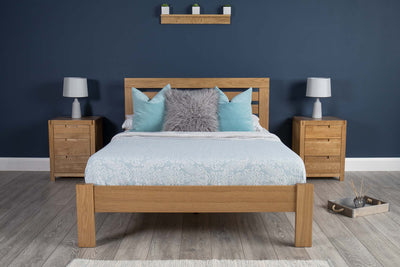 Goodwood Solid Natural Oak Bed Frame - Various Sizes - B GRADE - The Oak Bed Store