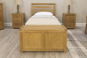 Kensington Solid Natural Oak Bed Frame - 3ft Single - The Oak Bed Store