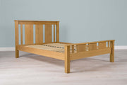 Lyon Solid Natural Oak Bed Frame - 5ft King Size - The Oak Bed Store