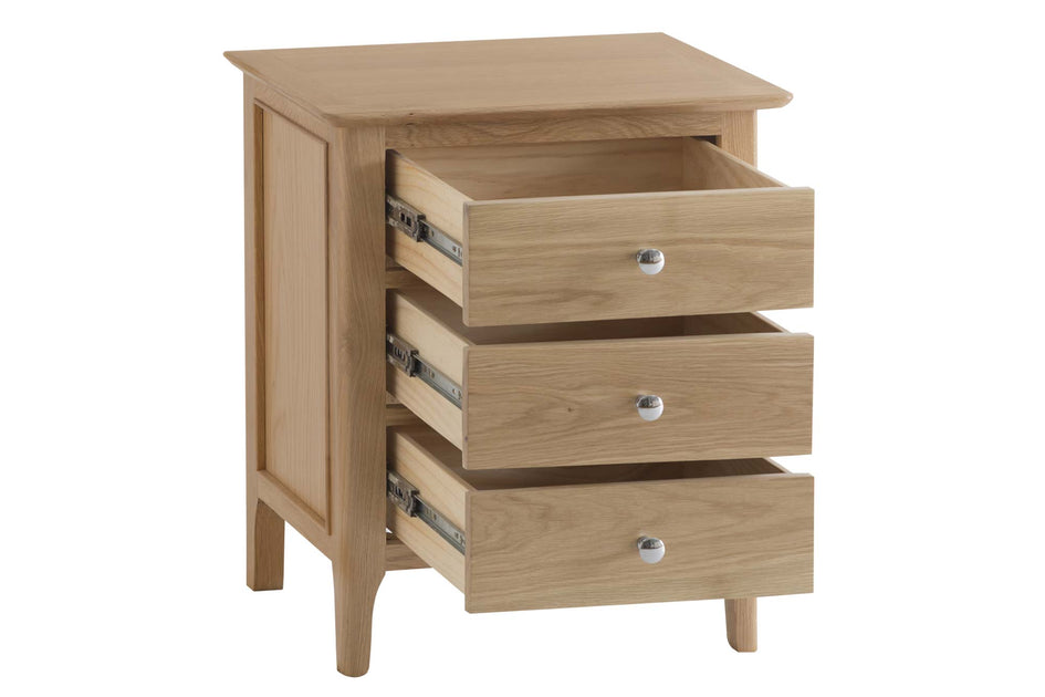 Large three deals drawer nightstand