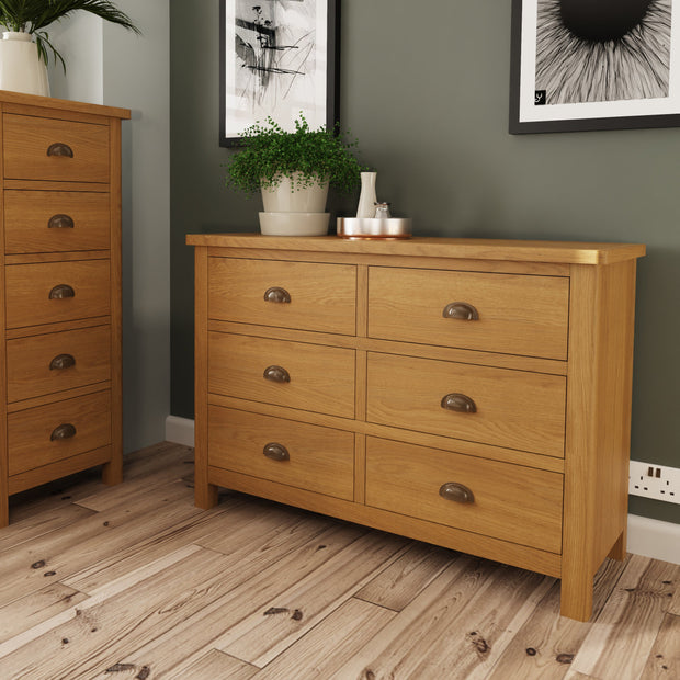 Roman 6 Drawer Chest of Drawers