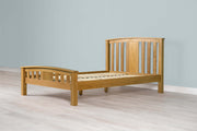 Royal Ascot Solid Natural Oak Bed Frame - 4ft Small Double - The Oak Bed Store
