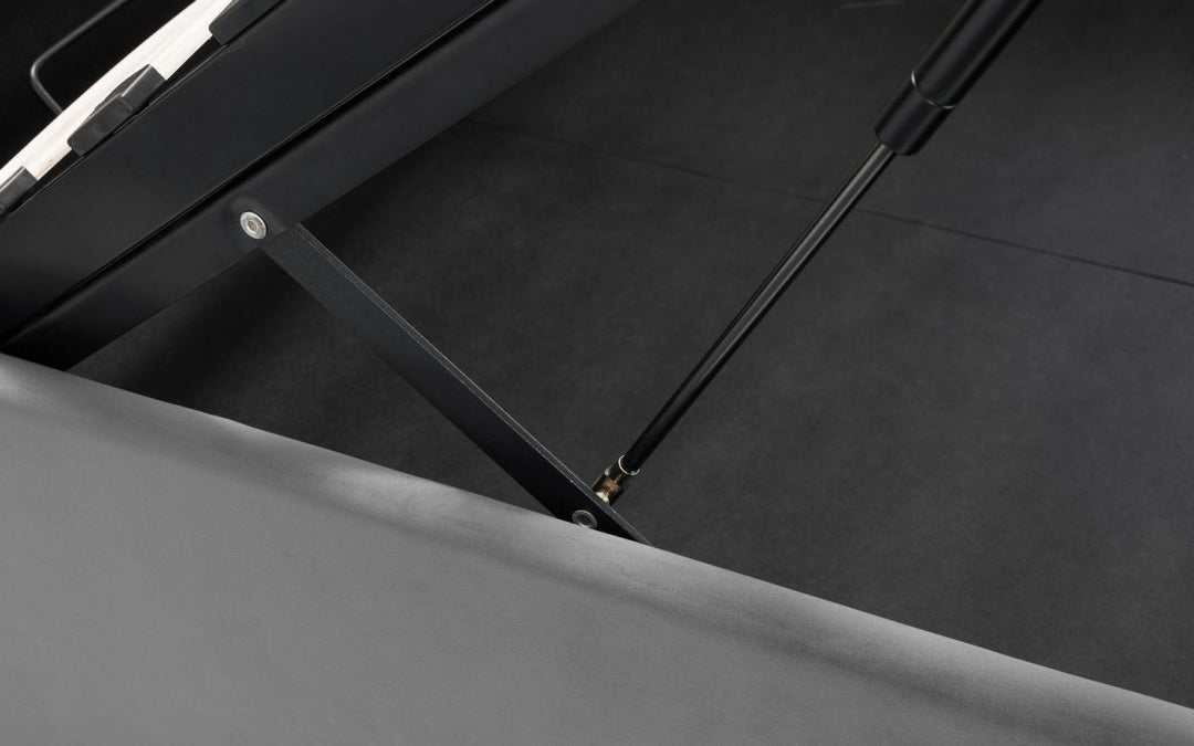 Sandringham Velvet Fabric Ottoman Storage Bed Frame - 5ft King Size