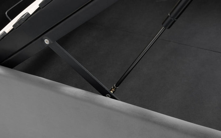Sandringham Velvet Fabric Ottoman Storage Bed Frame - 5ft King Size