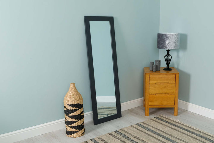 Solid Wood Wall Hung Mirror (42.5cm x 134cm) - The Oak Bed Store