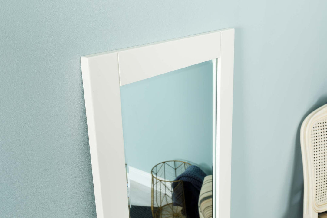 Solid Wood Wall Hung Mirror (42.5cm x 134cm) - The Oak Bed Store