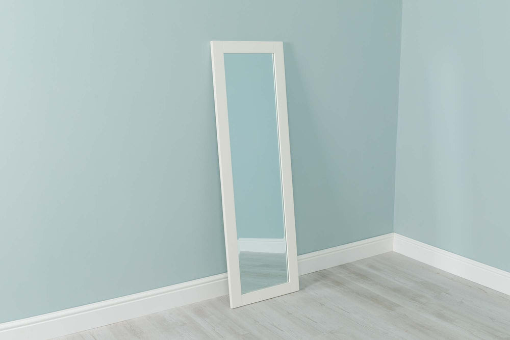 Solid Wood Wall Hung Mirror (42.5cm x 134cm) - The Oak Bed Store