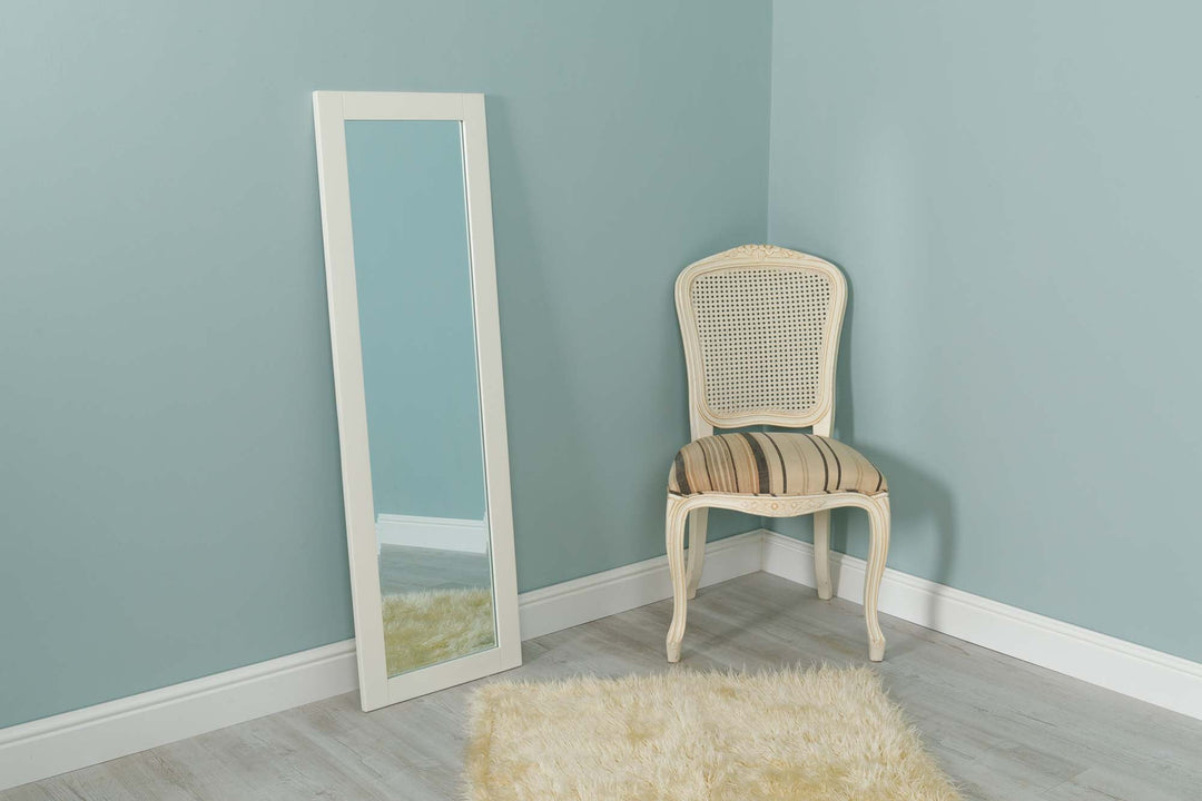 Solid Wood Wall Hung Mirror (42.5cm x 134cm) - The Oak Bed Store