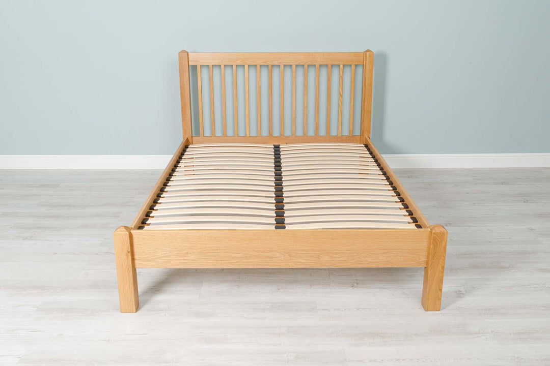 Trafalgar Solid Natural Oak Bed Frame - 4ft6 Double - The Oak Bed Store