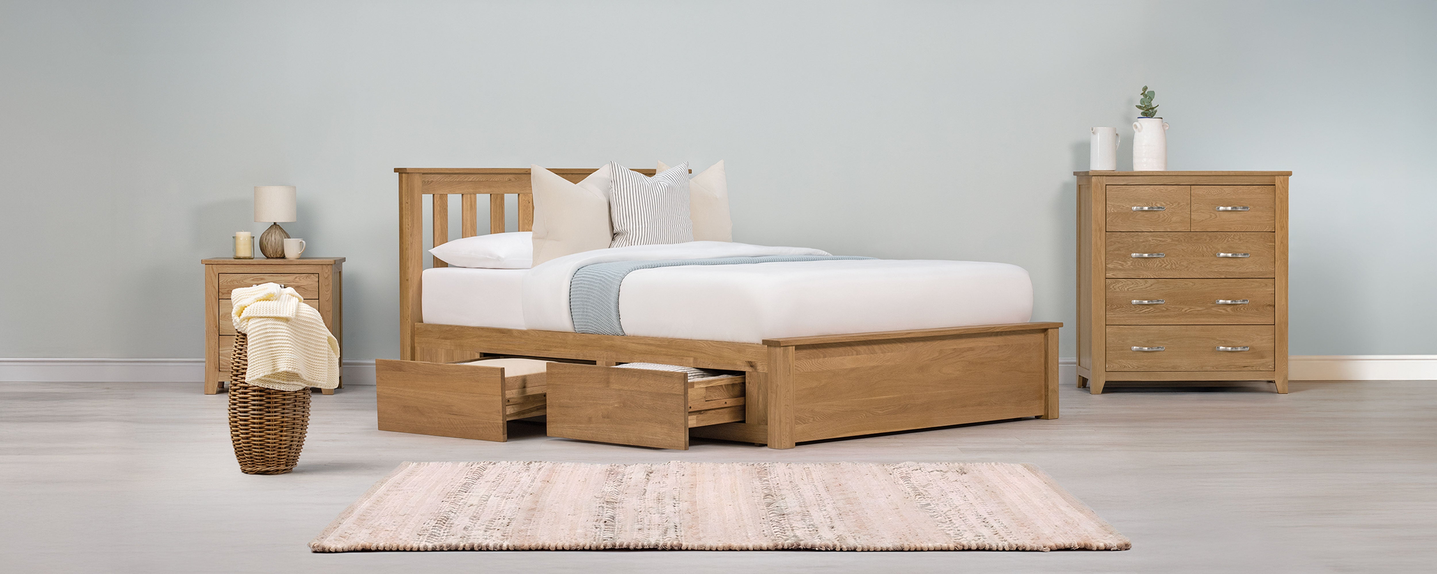 Storage Beds with Drawers – Page 2 – The Oak Bed Store