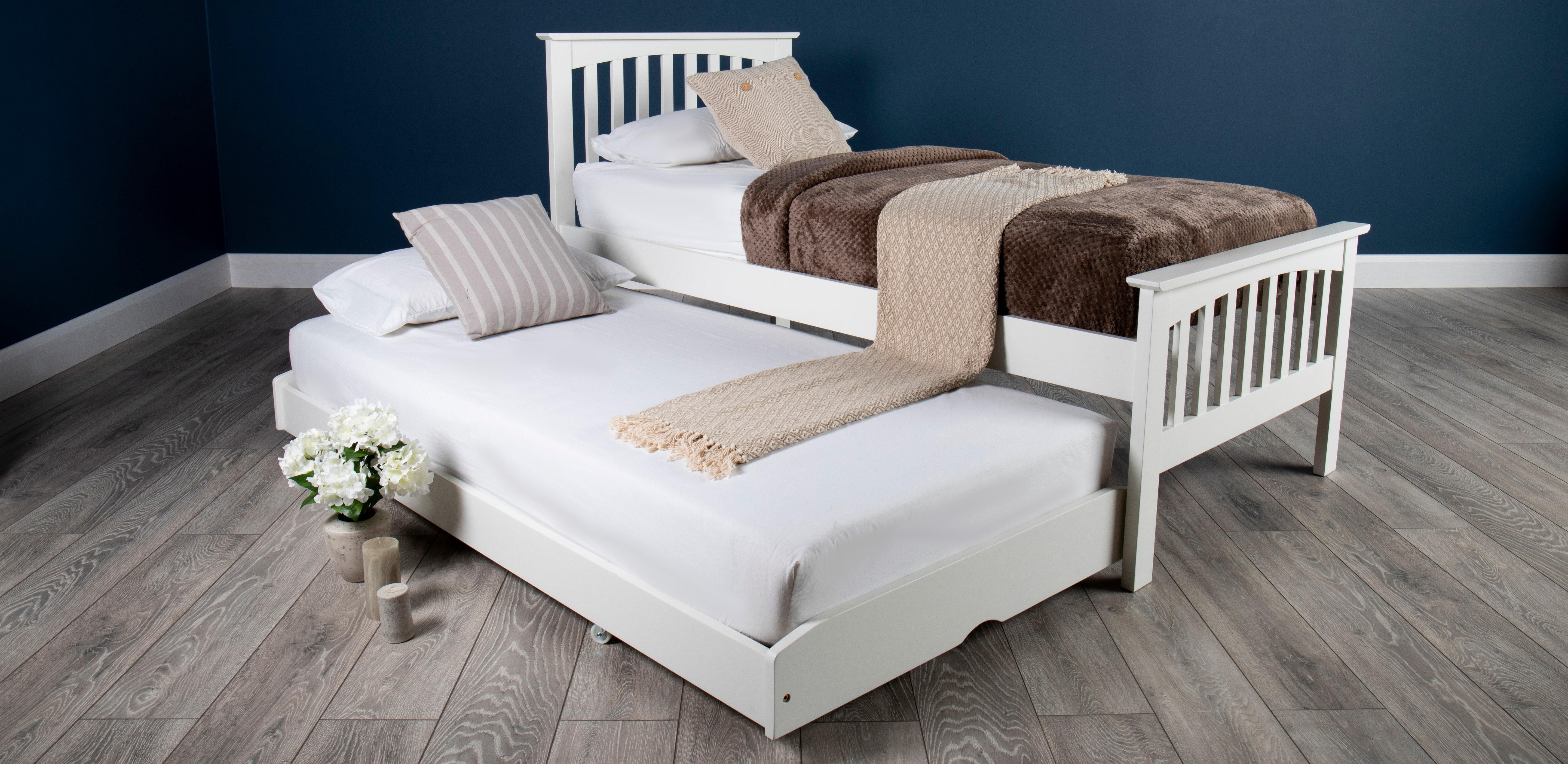 White Painted Guest Beds