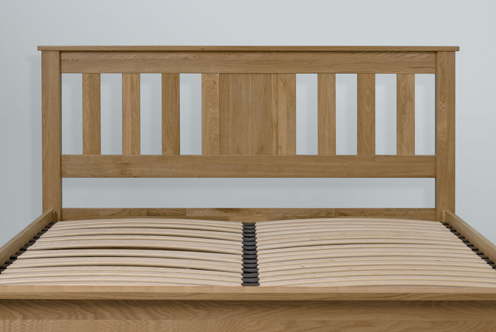Wimbledon Solid Natural Oak Storage Bed Frame - 5ft King Size - The Oak Bed Store