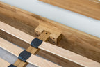 Wimbledon Solid Natural Oak Storage Bed Frame - 4ft6 Double - The Oak Bed Store